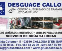 DESGUACE Y GRUAS CALLOSA